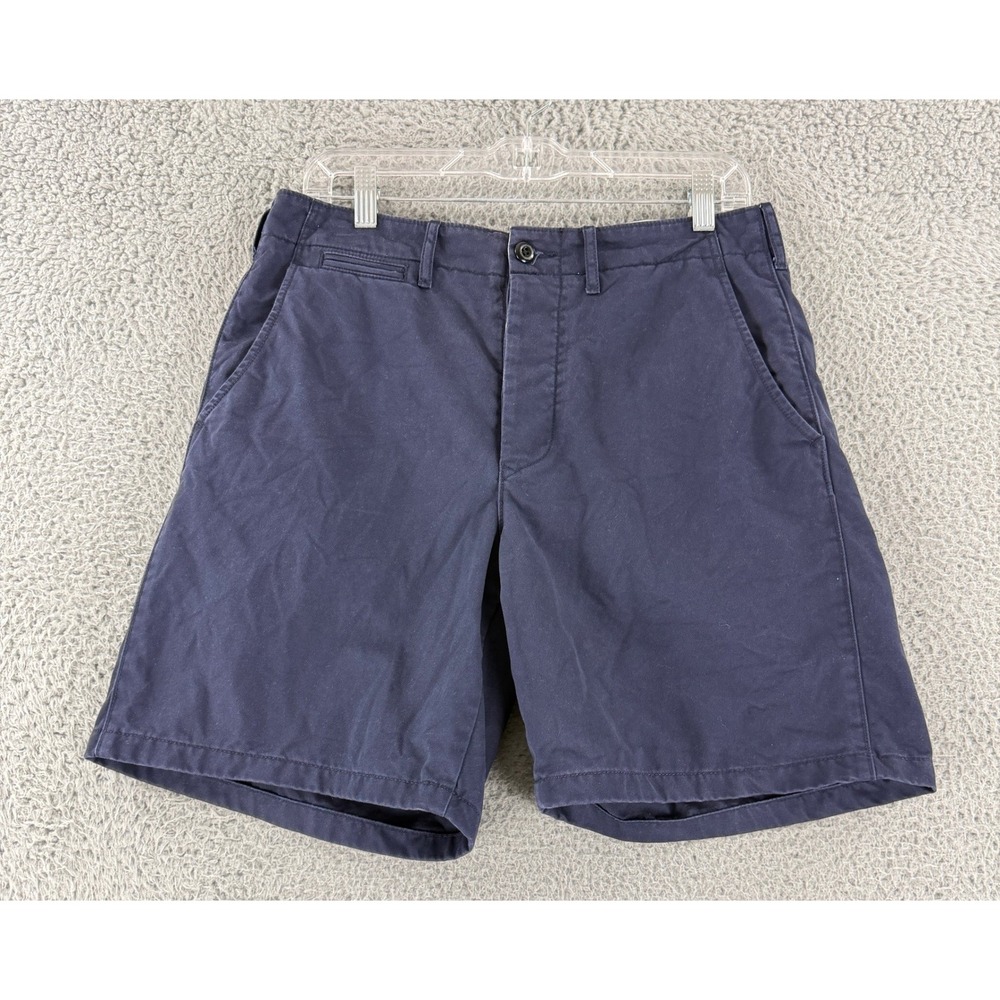 Wallace & Barnes Field Shorts Mens 31 Navy Utility Chino Cotton‎ JC-83 J.Crew